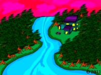 house near a river