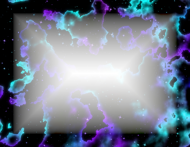 Pretty Space Cloud Digital Stationary - Landscape
