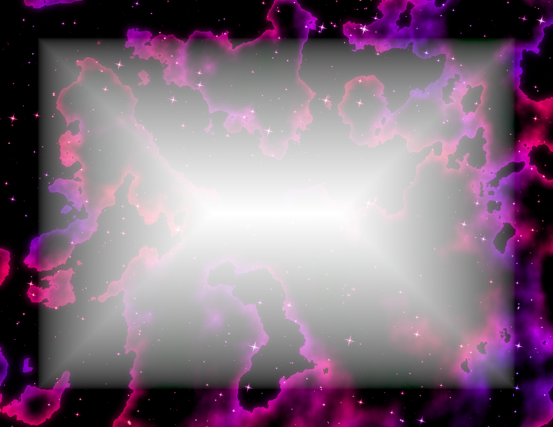Pretty Pink Space Cloud Digital Stationary - Landscape